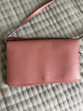 Gucci Pink Leather wallet crossbody
